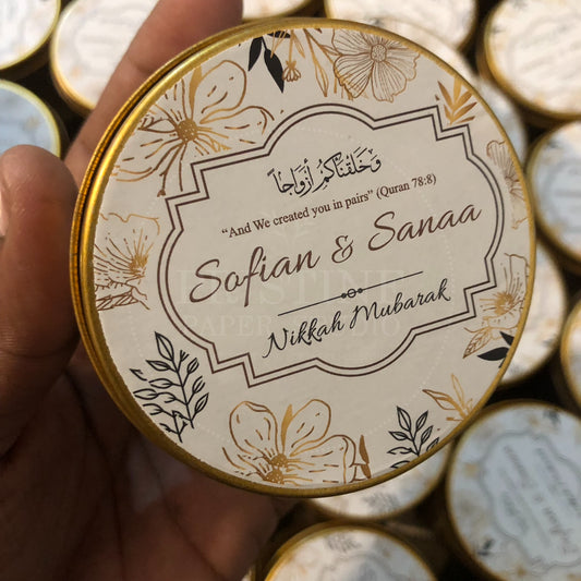 Personalized Nikkah Tin Box for Wedding – TFB 005