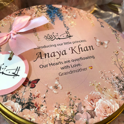 It's a Girl! Custom Birth Announcement Keepsake Box | BB-128
