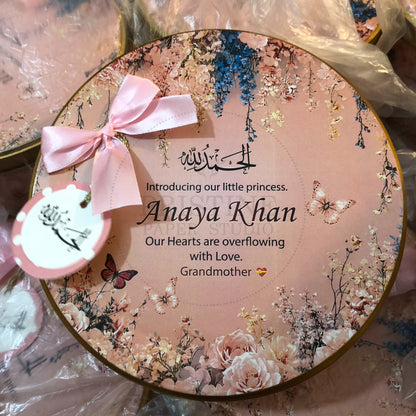 It's a Girl! Custom Birth Announcement Keepsake Box | BB-128