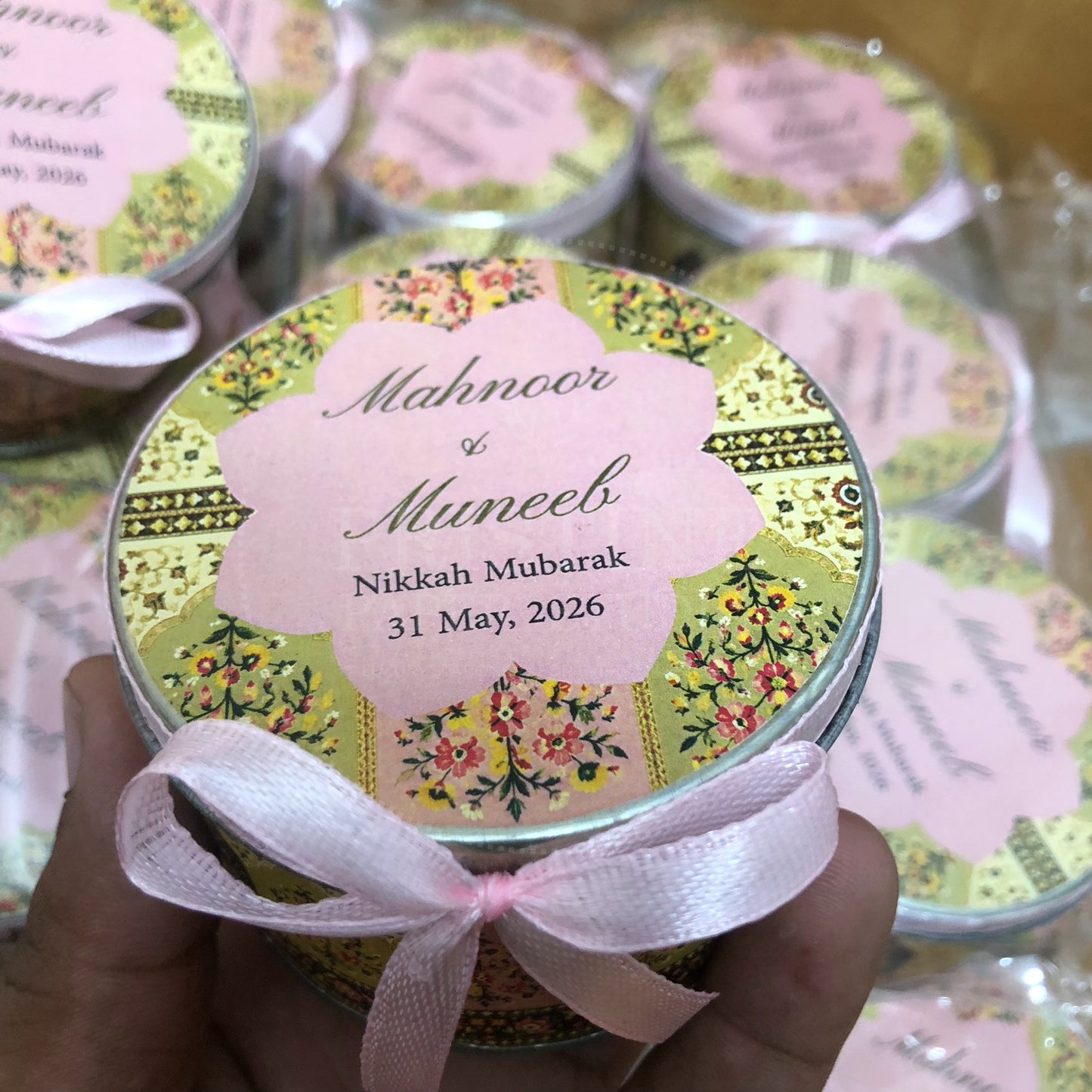 Elegant Muslim Wedding Nikkah Tin Box – TFB 019