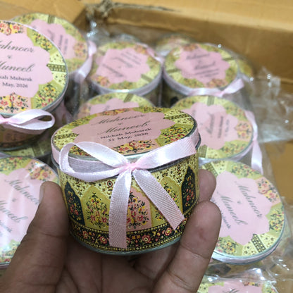 Elegant Muslim Wedding Nikkah Tin Box – TFB 019