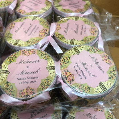 Elegant Muslim Wedding Nikkah Tin Box – TFB 019