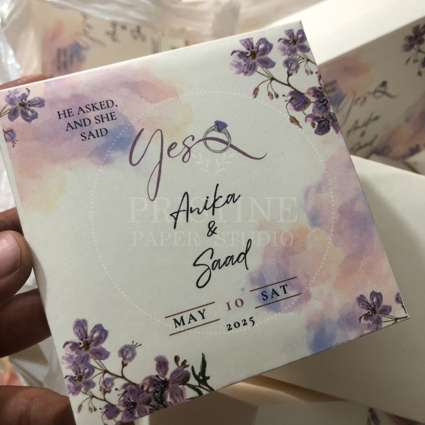 BB 015 — Floral Nikkah Bid Box Wedding Favor