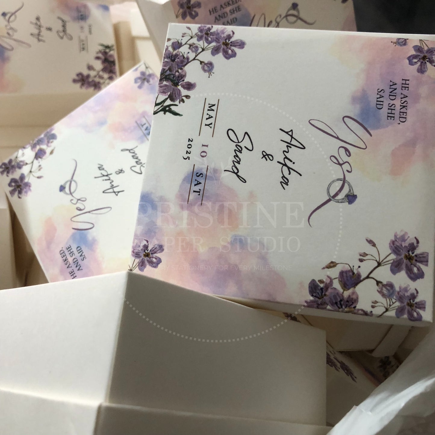 BB 015 — Floral Nikkah Bid Box Wedding Favor