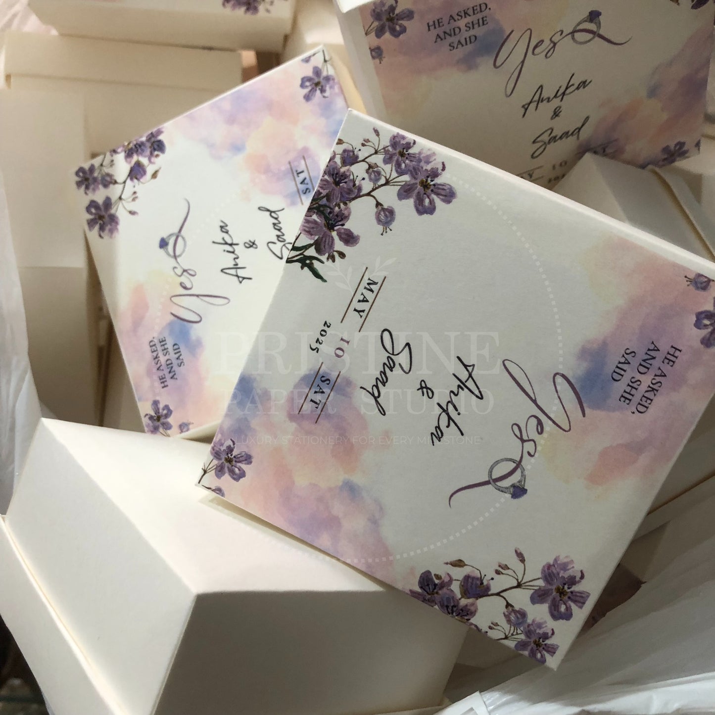 BB 015 — Floral Nikkah Bid Box Wedding Favor