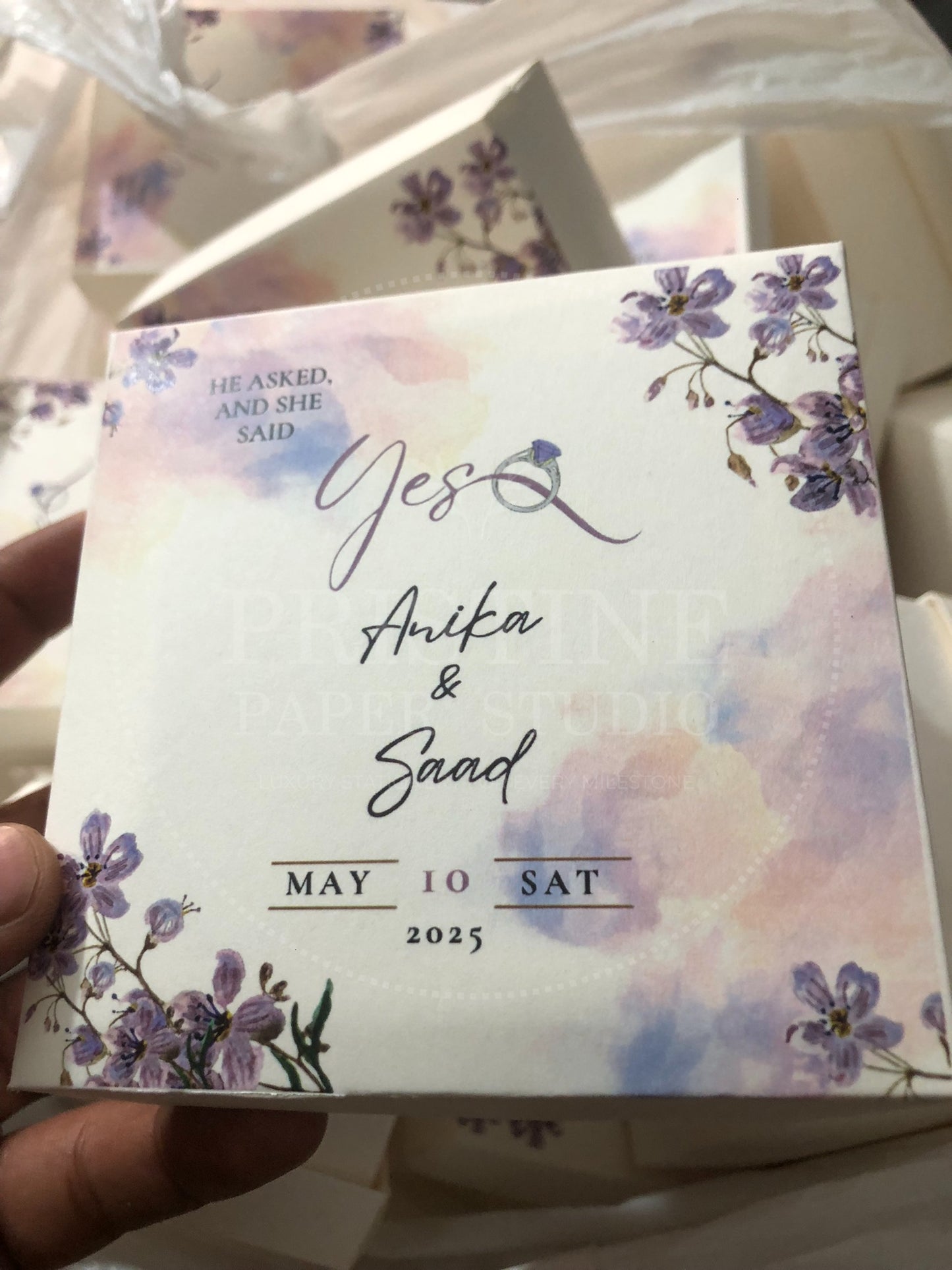 BB 015 — Floral Nikkah Bid Box Wedding Favor