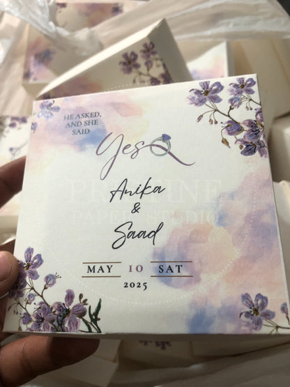 BB 015 — Floral Nikkah Bid Box Wedding Favor