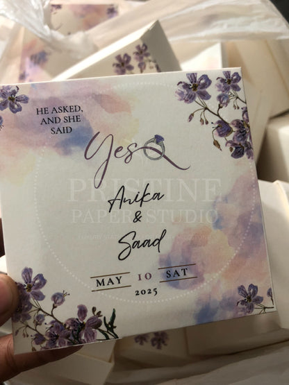 BB 015 — Floral Nikkah Bid Box Wedding Favor