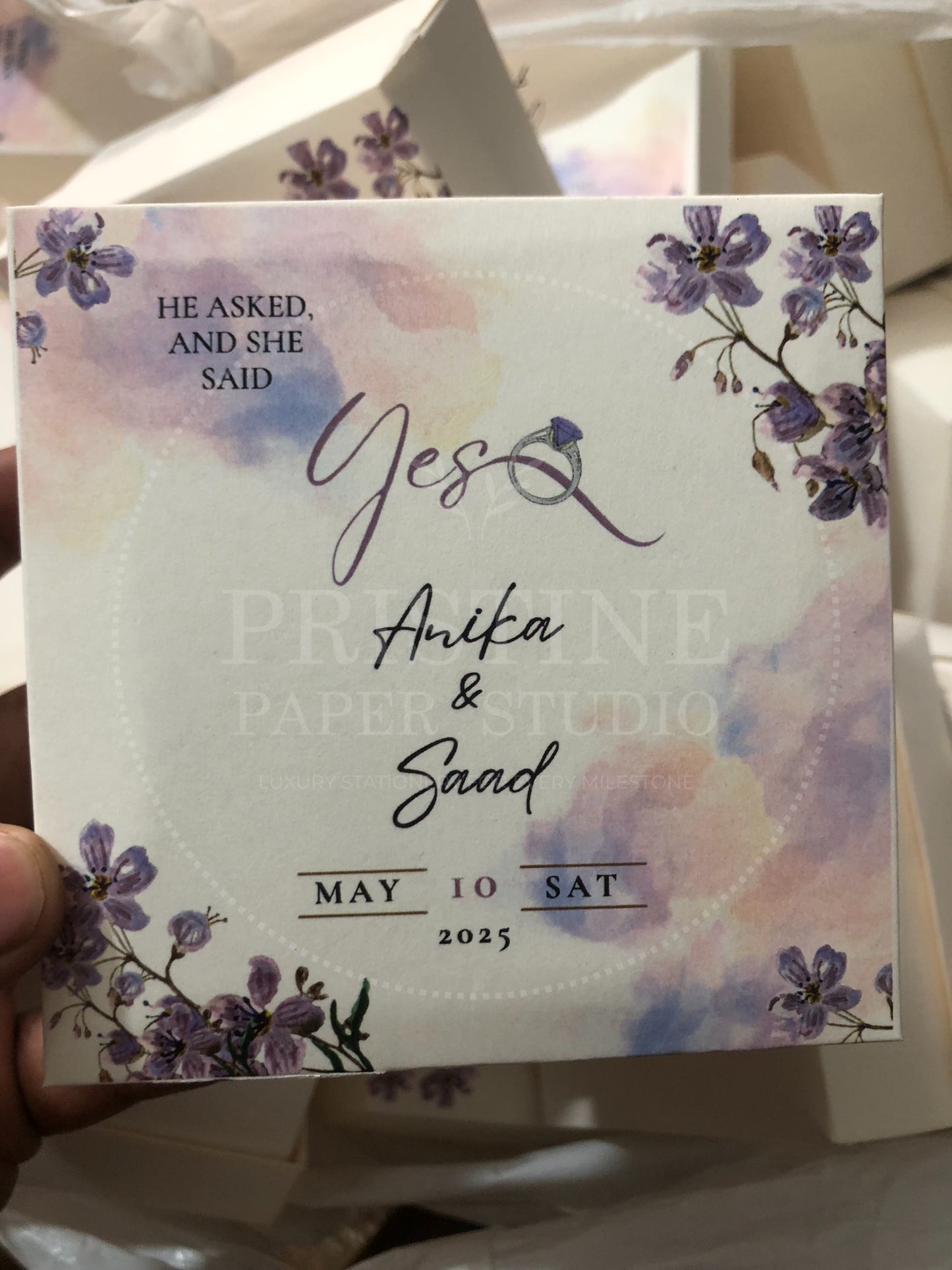 BB 015 — Floral Nikkah Bid Box Wedding Favor