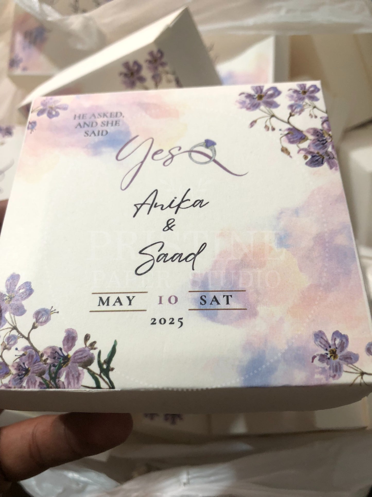 BB 015 — Floral Nikkah Bid Box Wedding Favor