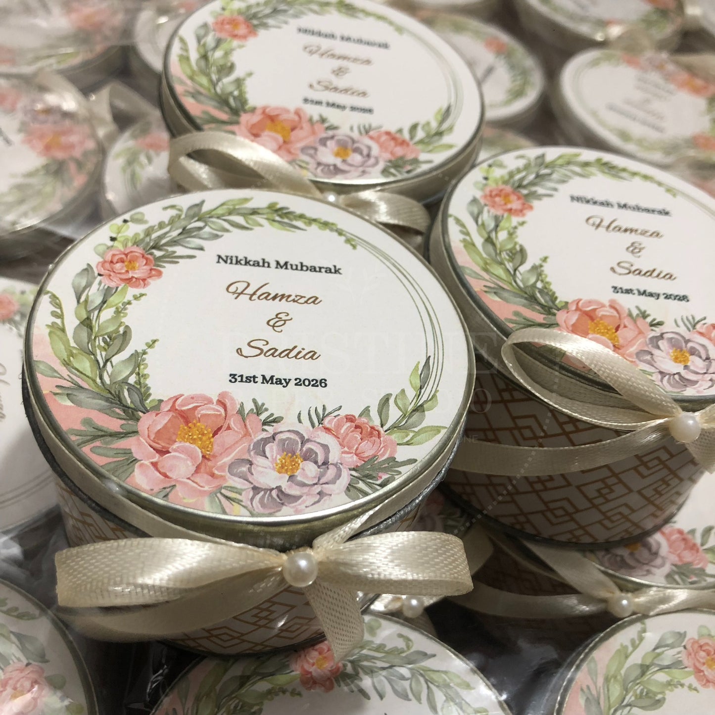 Customized Wedding Nikkah Gift Tin Box – TFB 020