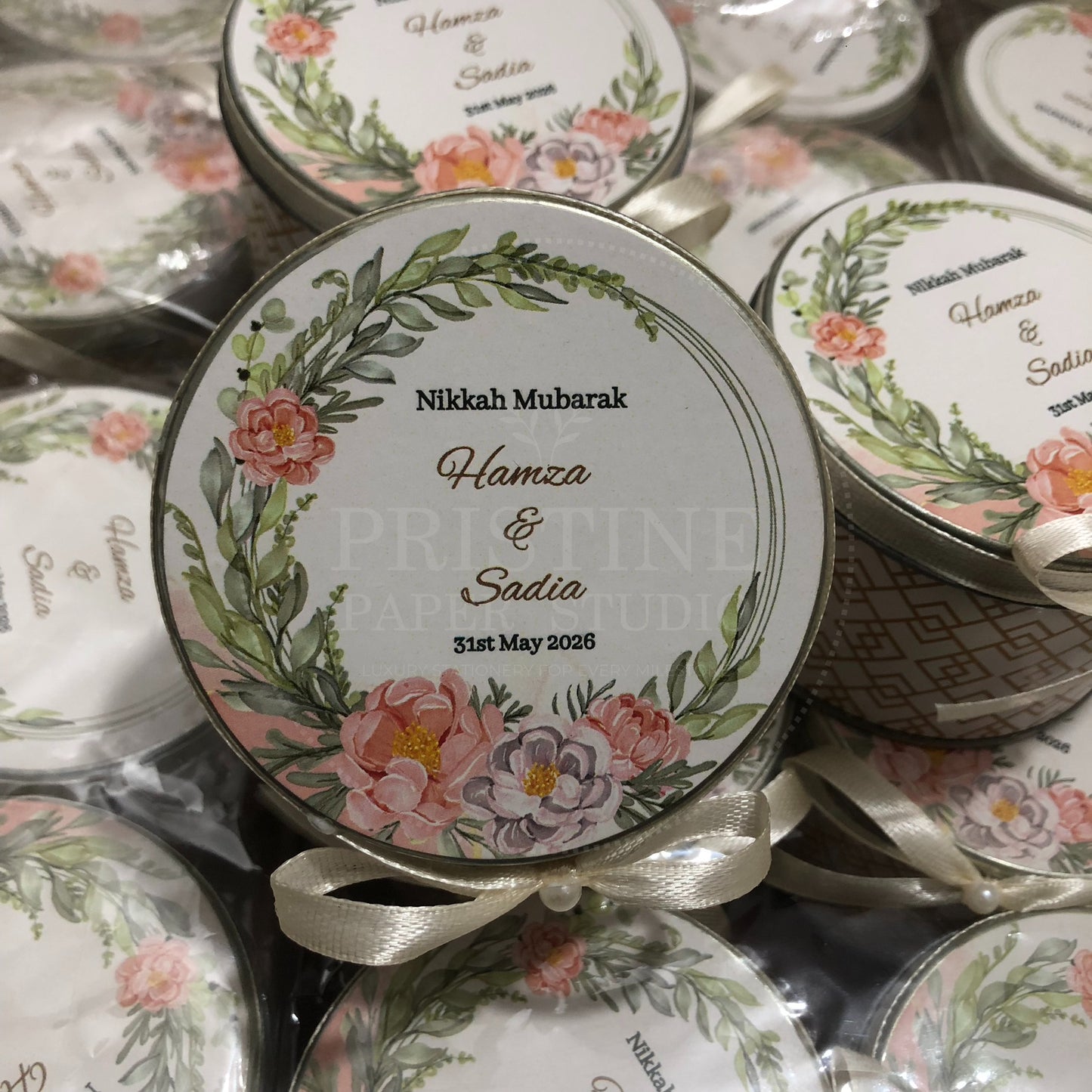 Customized Wedding Nikkah Gift Tin Box – TFB 020