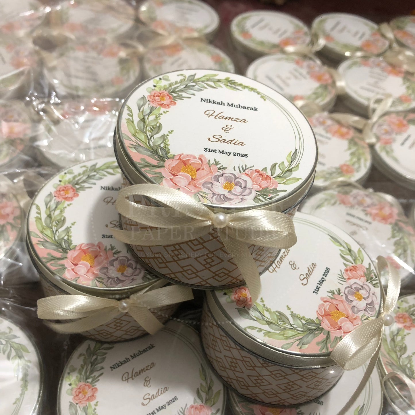 Customized Wedding Nikkah Gift Tin Box – TFB 020