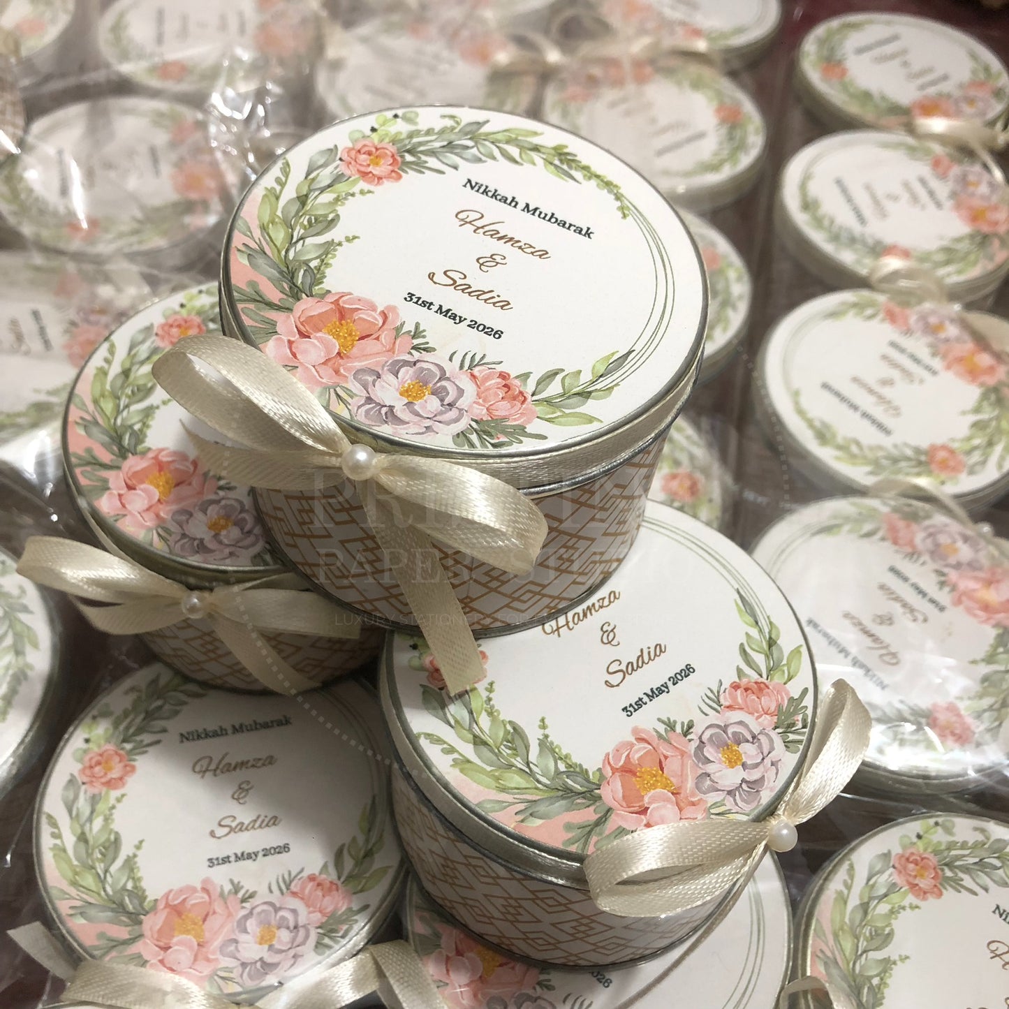 Customized Wedding Nikkah Gift Tin Box – TFB 020