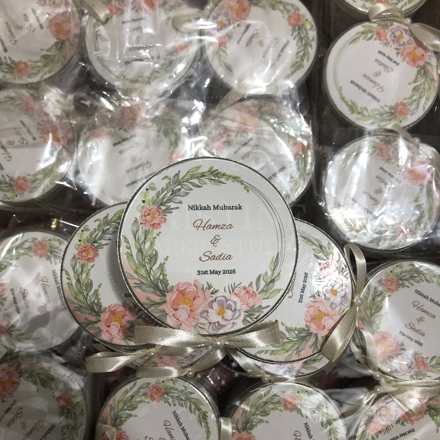 Customized Wedding Nikkah Gift Tin Box – TFB 020