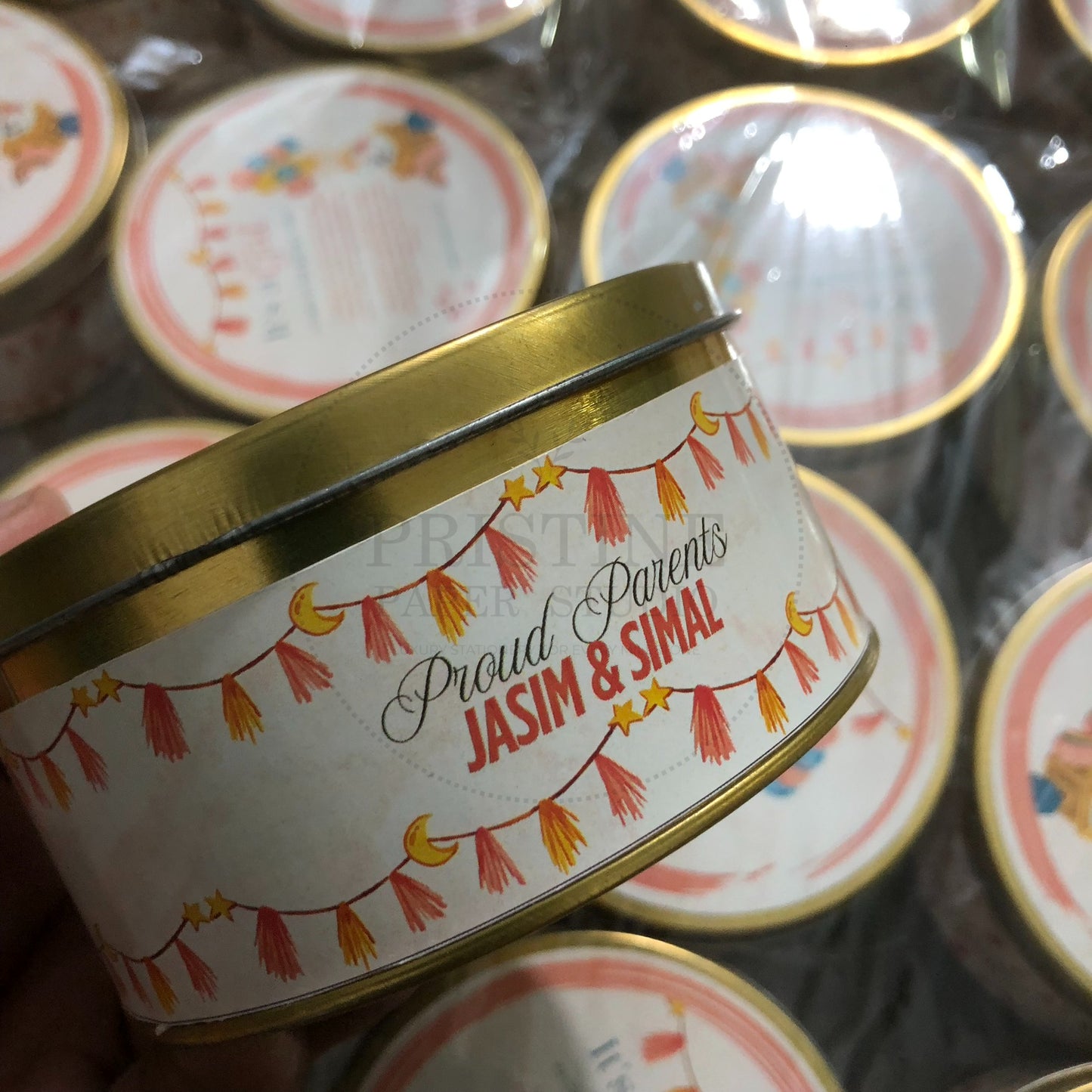 Elegant Baby Girl Birth Announcement Box | BB-117