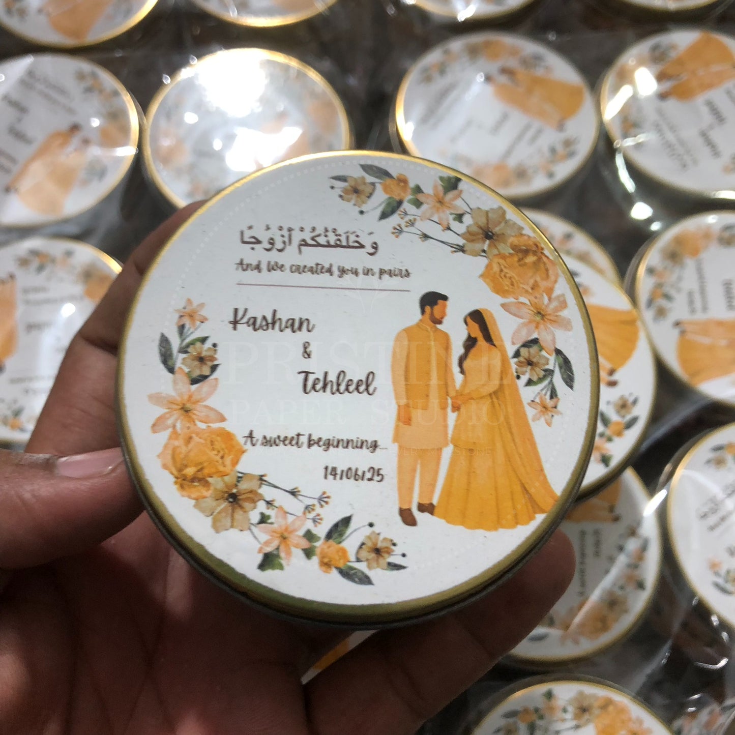 Chic Nikkah Tin Box for Wedding Guests – TFB 015