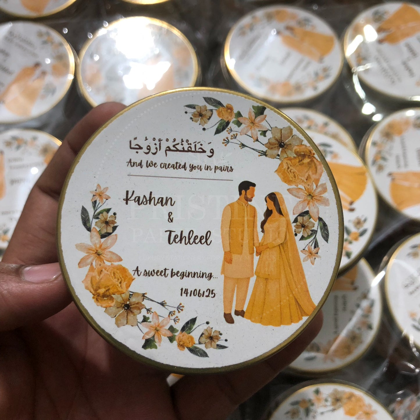 Chic Nikkah Tin Box for Wedding Guests – TFB 015