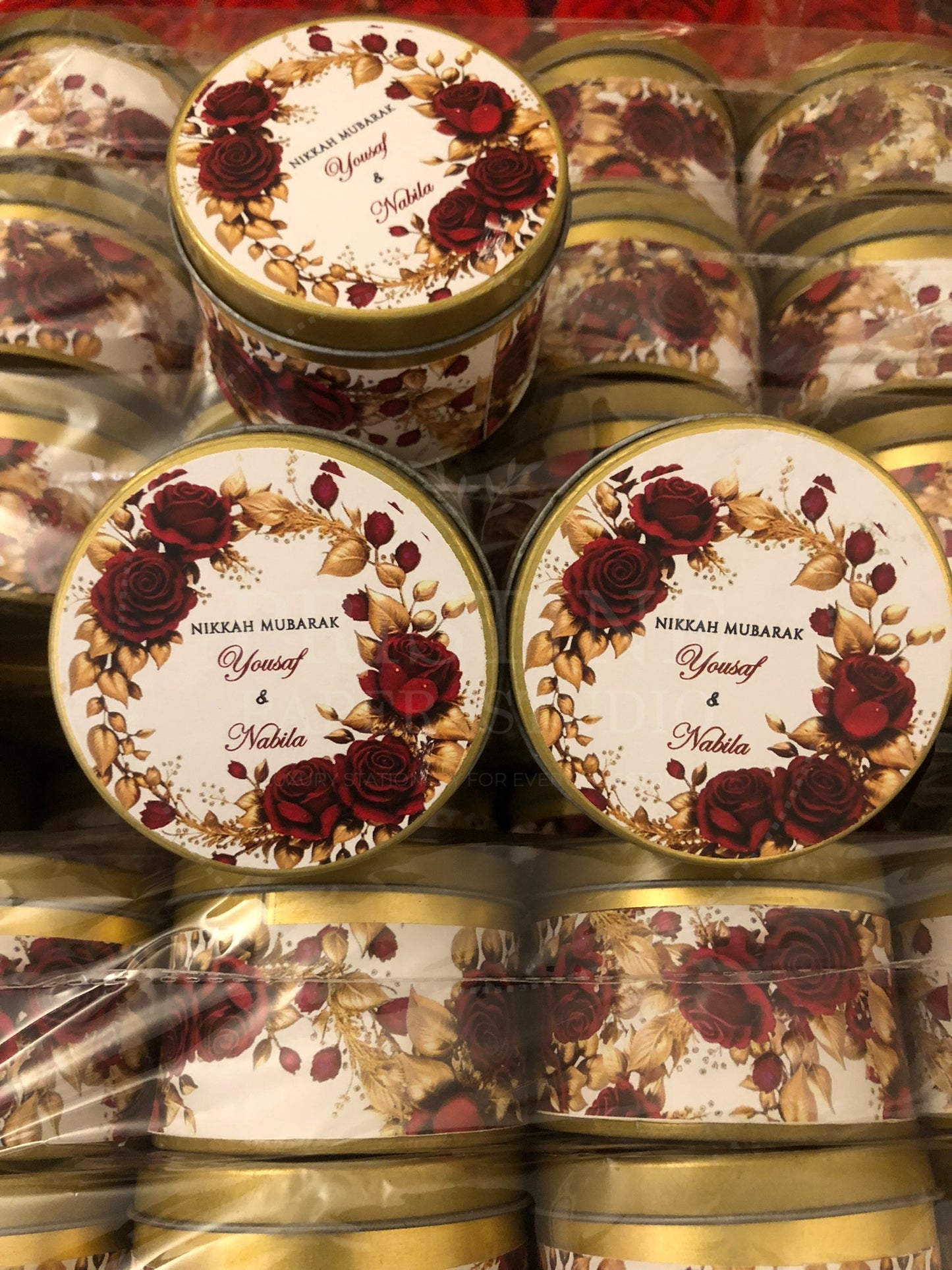 Traditional Nikkah Tin Box Wedding Favor – TFB 008