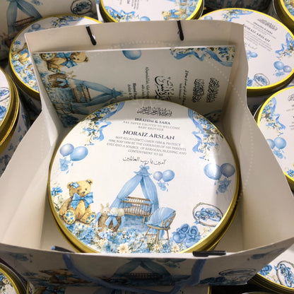 Elegant Newborn Baby Boy Announcement Box | BB-130