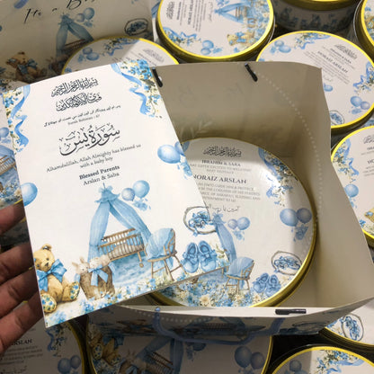 Elegant Newborn Baby Boy Announcement Box | BB-130