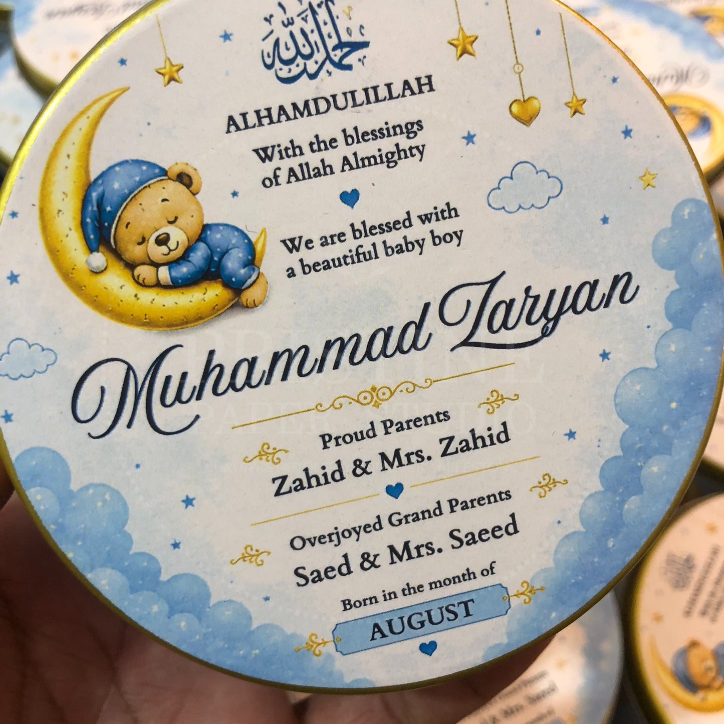 Adorable Baby Boy Birth Reveal Box  | BB-131