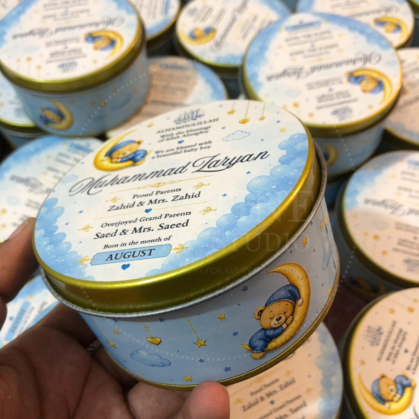 Adorable Baby Boy Birth Reveal Box  | BB-131