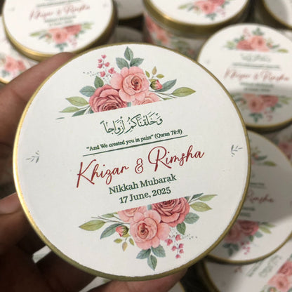 Luxury Floral Nikkah Tin Box – TFB 021