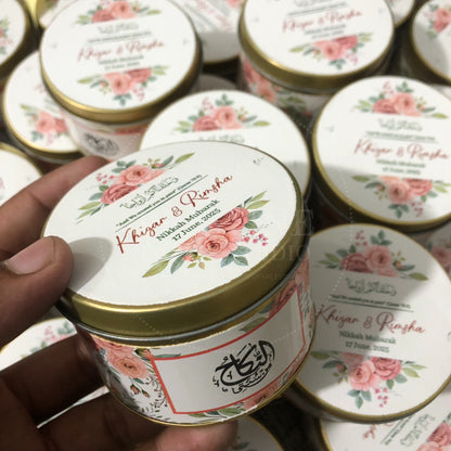 Luxury Floral Nikkah Tin Box – TFB 021