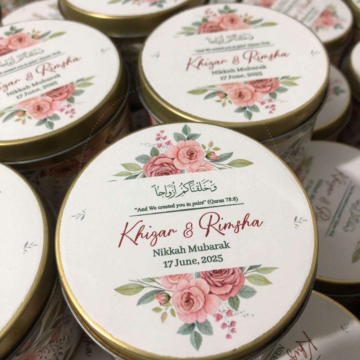 Luxury Floral Nikkah Tin Box – TFB 021