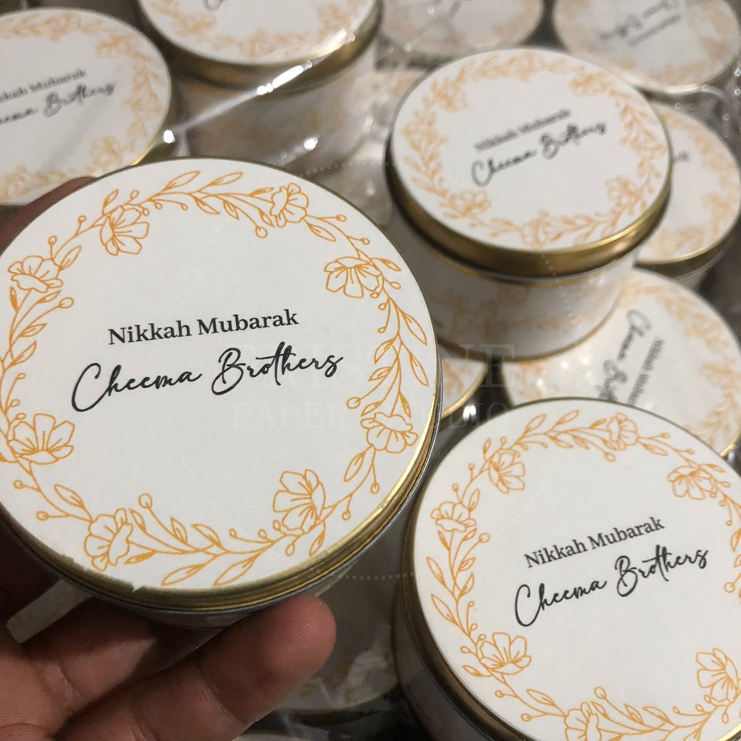 Luxury Wedding Favor Nikkah Tin Box – TFB 014