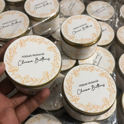 Luxury Wedding Favor Nikkah Tin Box – TFB 014