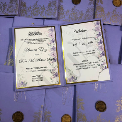Customized Wedding Invitation Card (5×7 inches) | WI-004