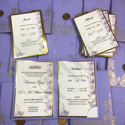 Customized Wedding Invitation Card (5×7 inches) | WI-004