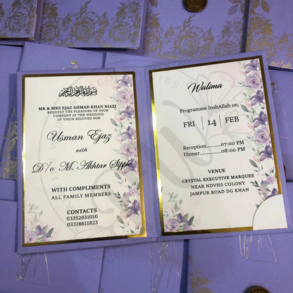 Customized Wedding Invitation Card (5×7 inches) | WI-004