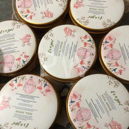 Baby Girl Birth Announcement Box | BB-114