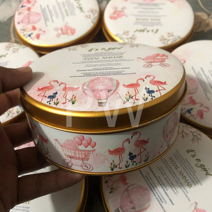 Baby Girl Birth Announcement Box | BB-114