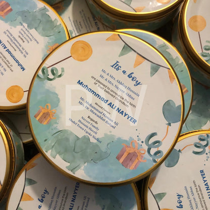 Baby Boy Birth Announcement Box | BB-102