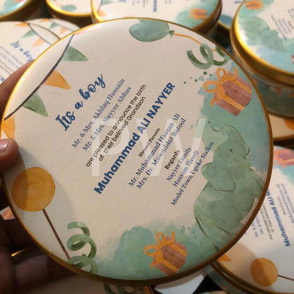 Baby Boy Birth Announcement Box | BB-102