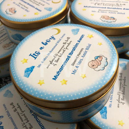 Baby Boy Birth Announcement Box | BB-106