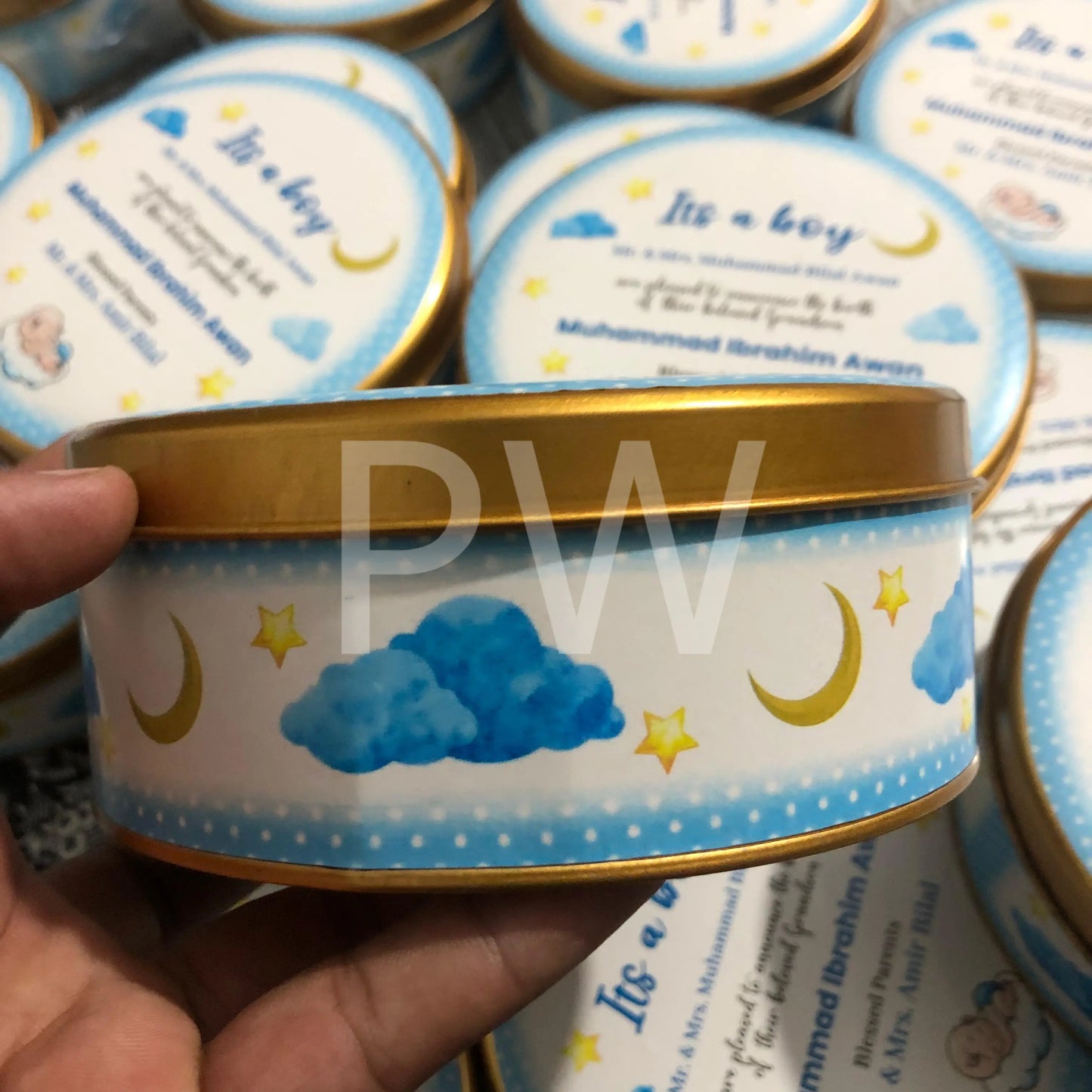 Baby Boy Birth Announcement Box | BB-113