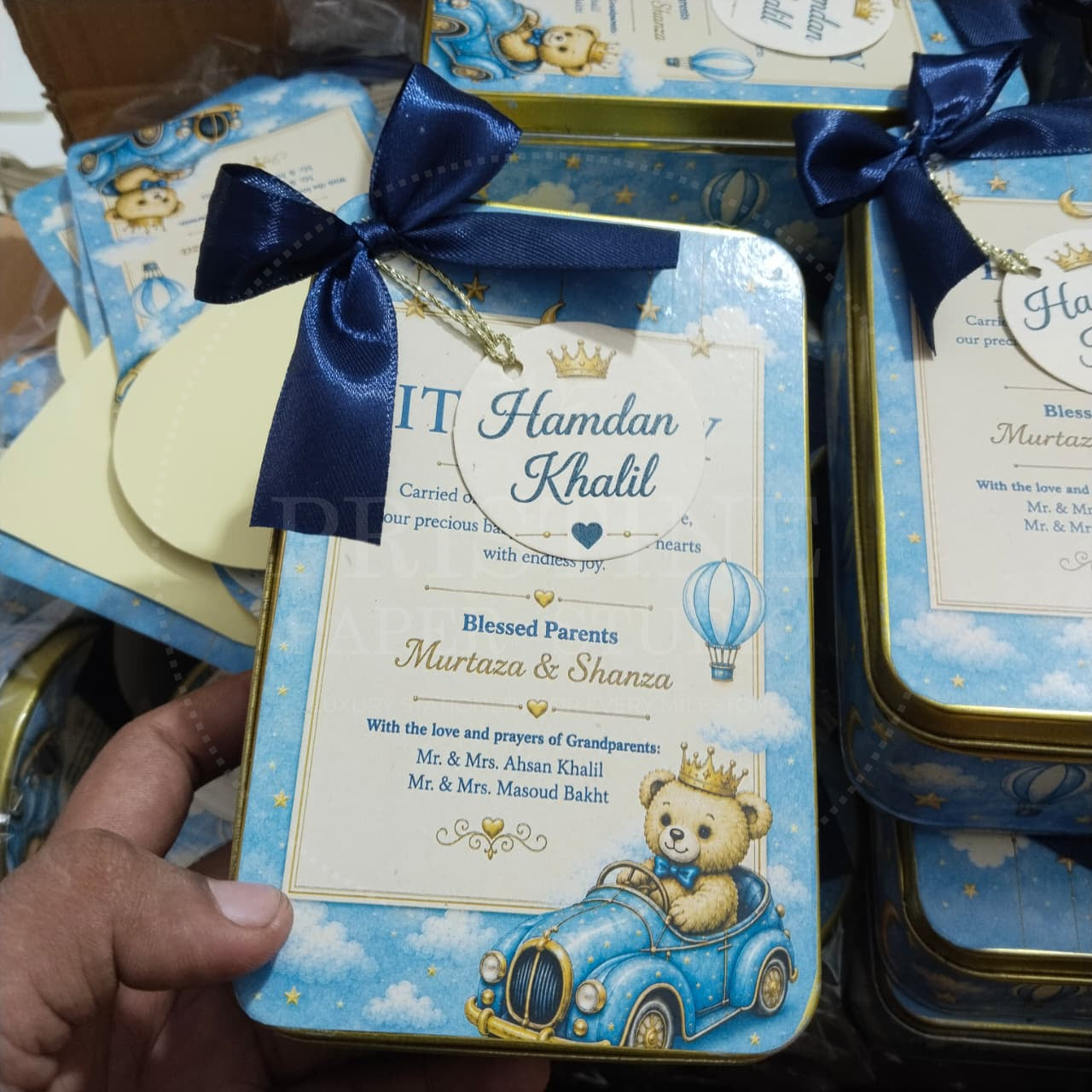 Luxury Baby Boy Newborn Keepsake Box | BB-133