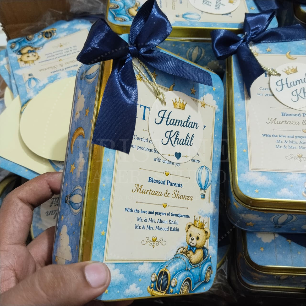 Luxury Baby Boy Newborn Keepsake Box | BB-133