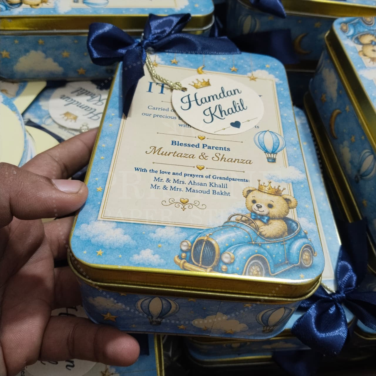 Luxury Baby Boy Newborn Keepsake Box | BB-133