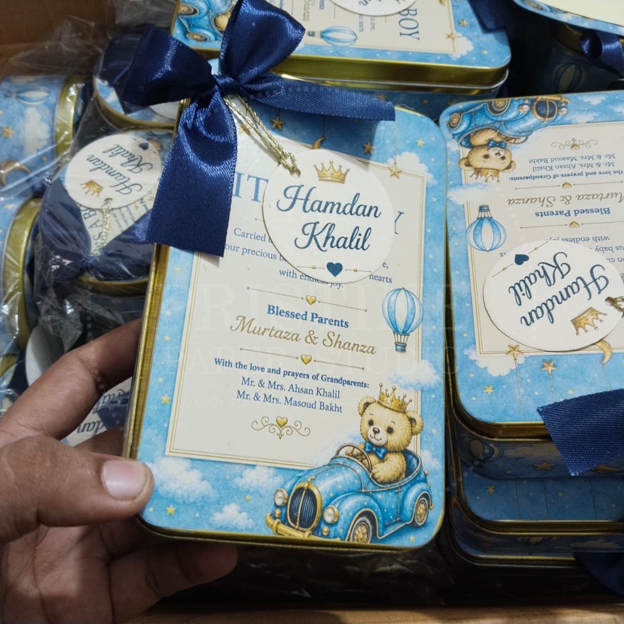 Luxury Baby Boy Newborn Keepsake Box | BB-133