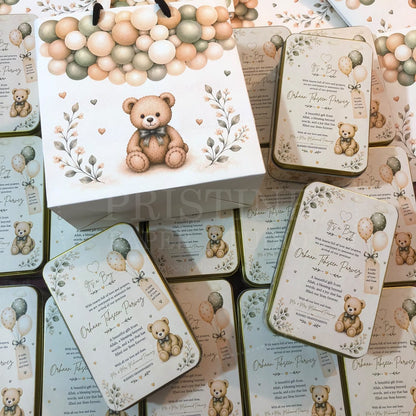 Custom Baby Boy Birth Announcement Box | BB-142
