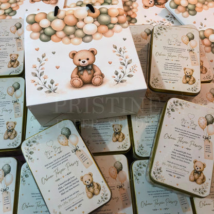 Custom Baby Boy Birth Announcement Box | BB-142