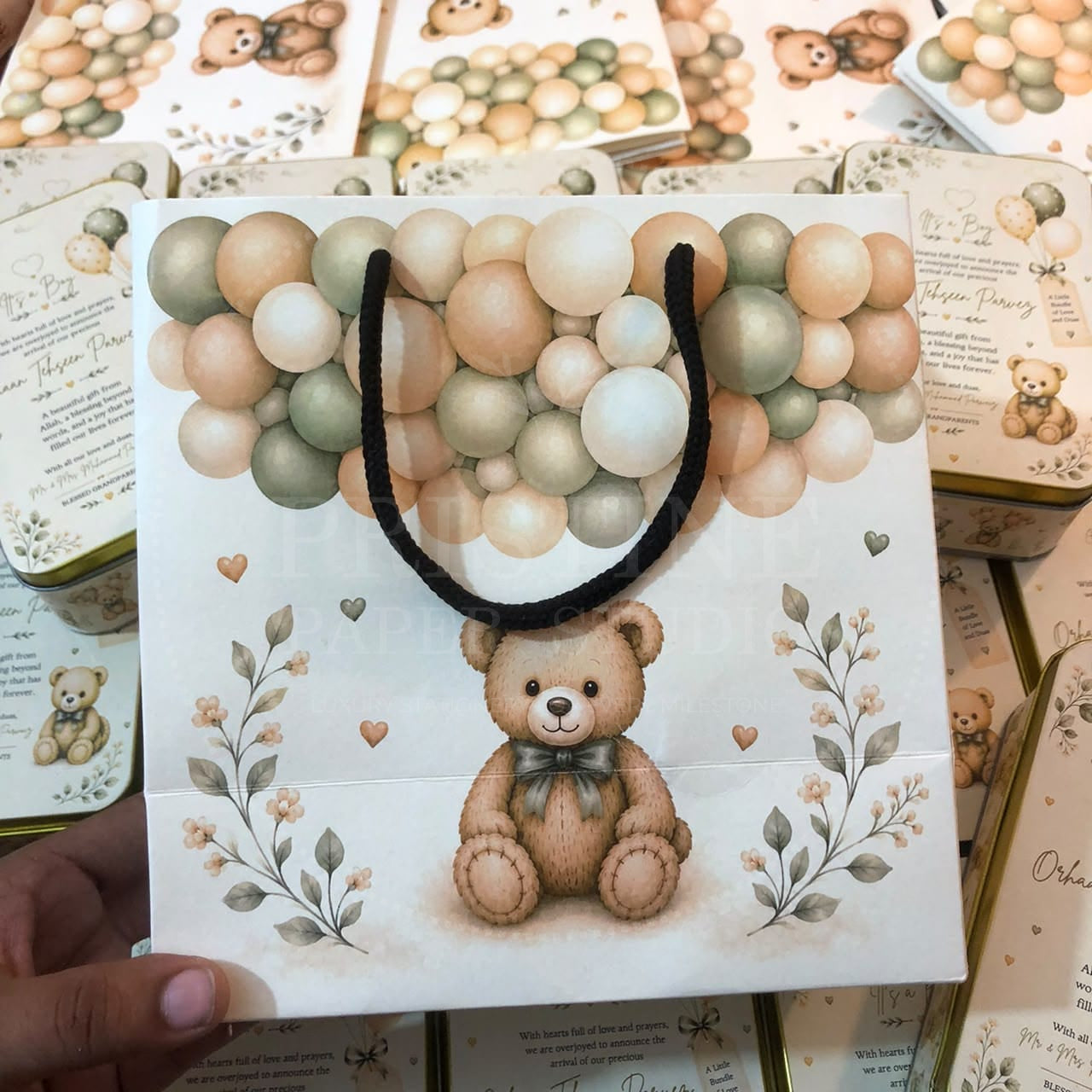 Custom Baby Boy Birth Announcement Box | BB-142