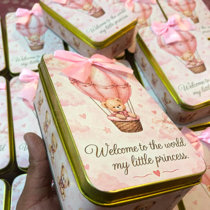 Elegant Baby Girl Newborn Keepsake Box | BB-136
