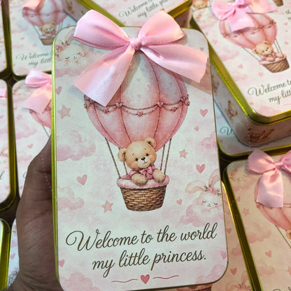 Elegant Baby Girl Newborn Keepsake Box | BB-136
